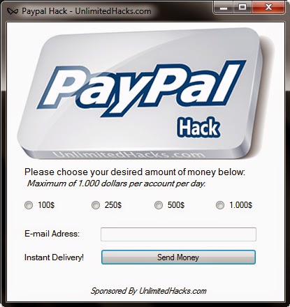 Bank account money hacking software